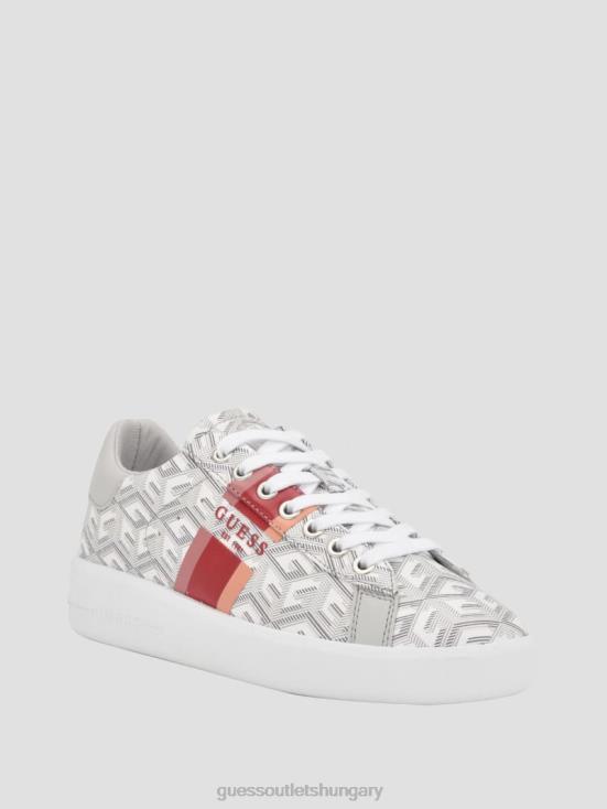 GUESS Light Grey 8ZX4F3332 Reyhana G-Cube Low-Top Sneakers