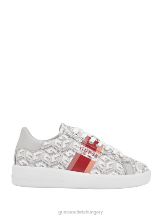 GUESS Light Grey 8ZX4F3332 Reyhana G-Cube Low-Top Sneakers