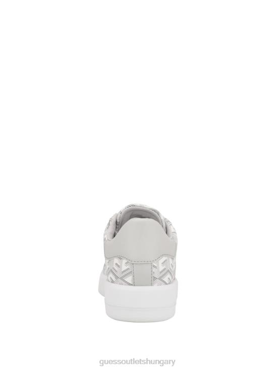 GUESS Light Grey 8ZX4F3332 Reyhana G-Cube Low-Top Sneakers