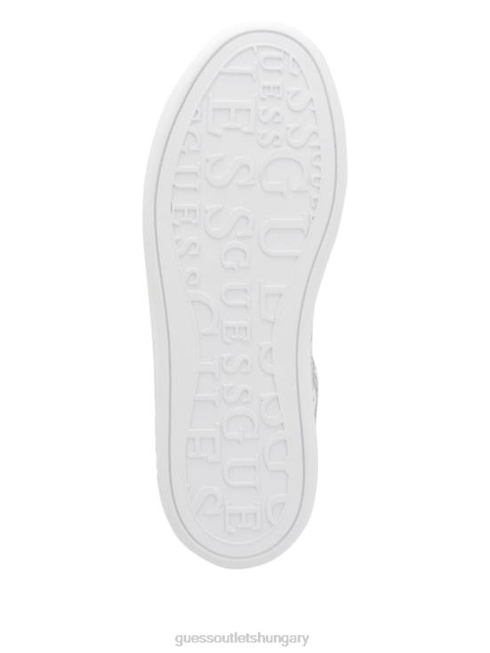 GUESS Light Grey 8ZX4F3332 Reyhana G-Cube Low-Top Sneakers