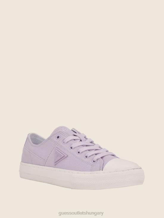 GUESS Open Purple 8ZX4F3369 Pranze Low-Top Canvas Sneakers