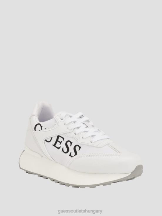 GUESS White 8ZX4F3331 Luchia Logo Sneakers