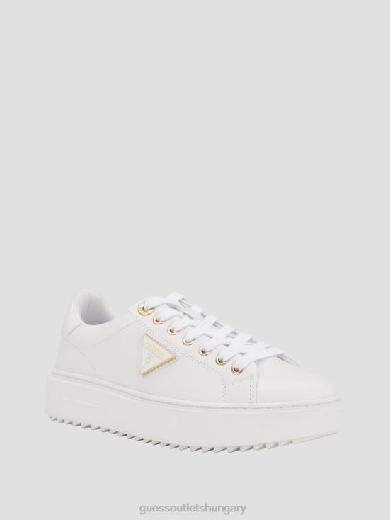 GUESS White 8ZX4F3347 Denesa Low-Top Sneakers