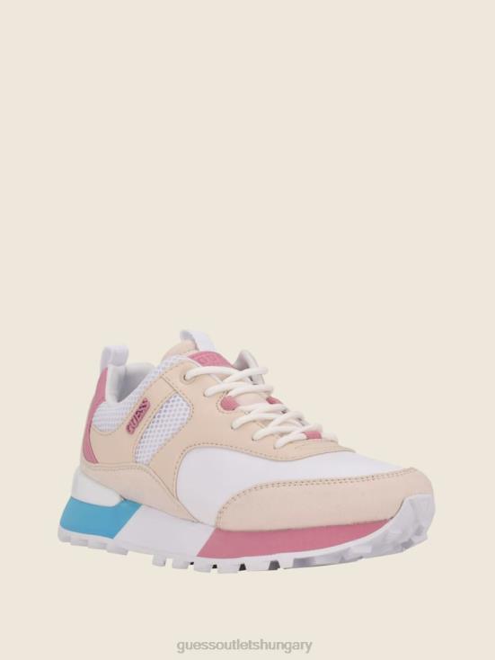 GUESS White Multi 8ZX4F2507 Selvie Sneakers