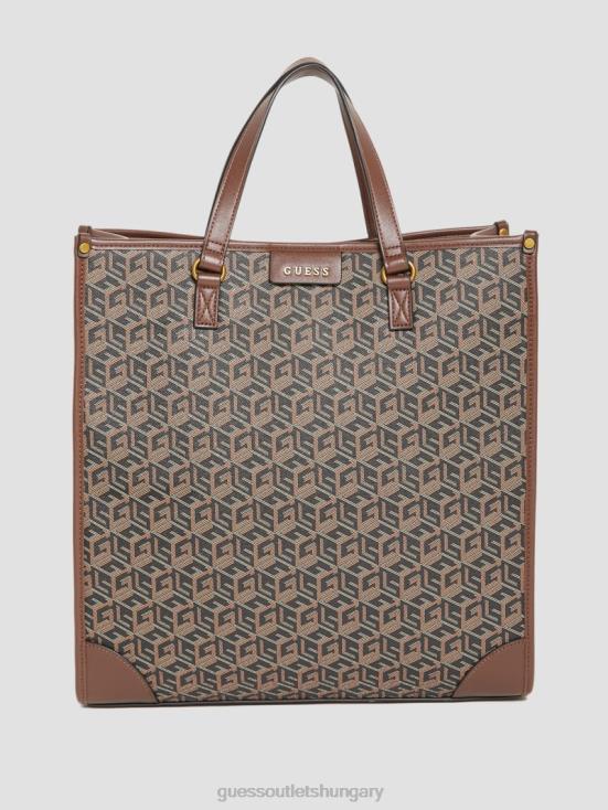 GUESS Black Floral Print 8ZX4F3183 Ederlo Tote Bag