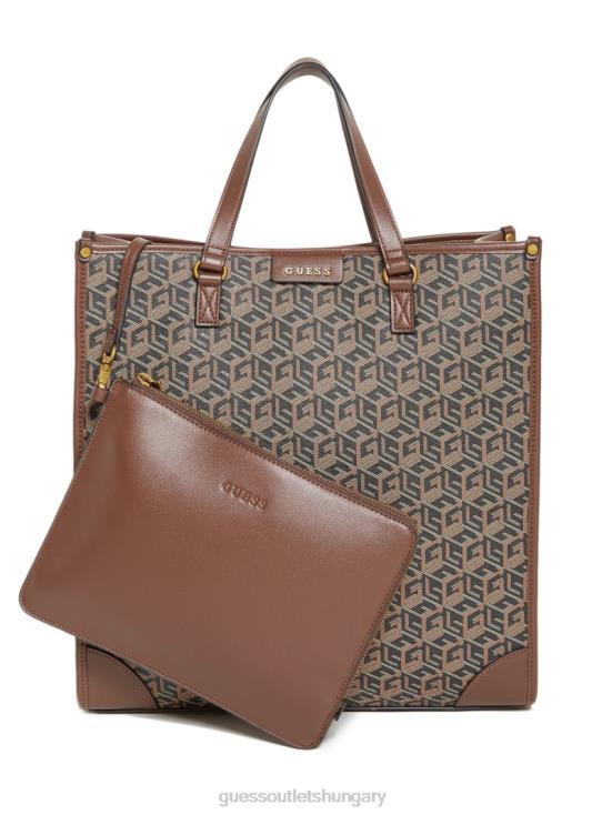 GUESS Black Floral Print 8ZX4F3183 Ederlo Tote Bag