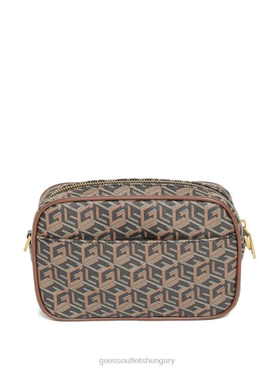 GUESS Black Floral Print 8ZX4F3195 Ederlo Small Necessity Bag