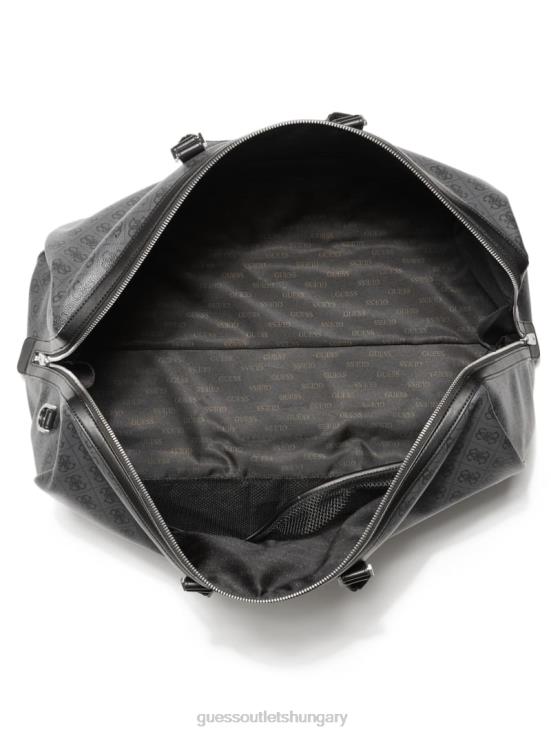 GUESS Black Floral Print 8ZX4F3200 Vezzola Smart Weekender