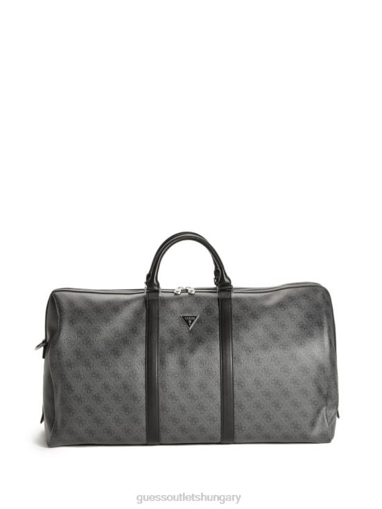 GUESS Black Floral Print 8ZX4F3200 Vezzola Smart Weekender