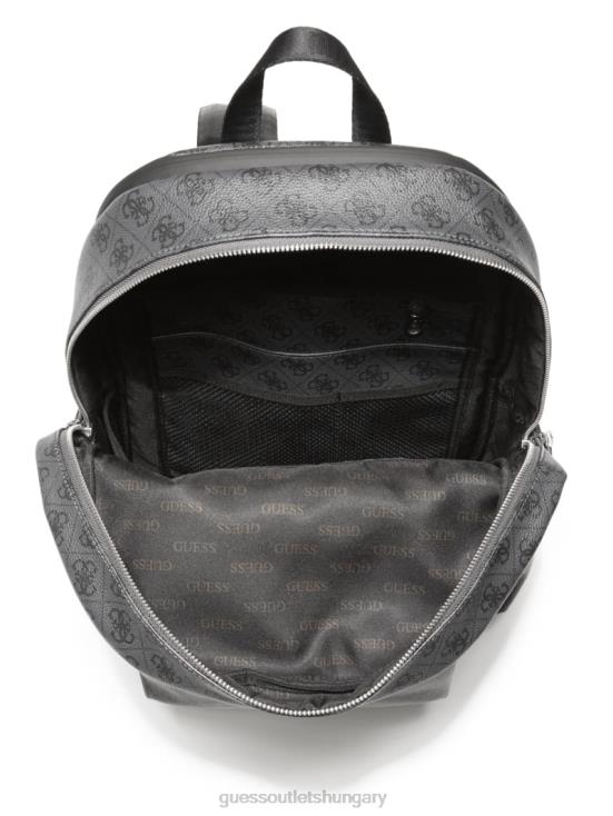 GUESS Black Floral Print 8ZX4F3233 Vezzola Smart Backpack