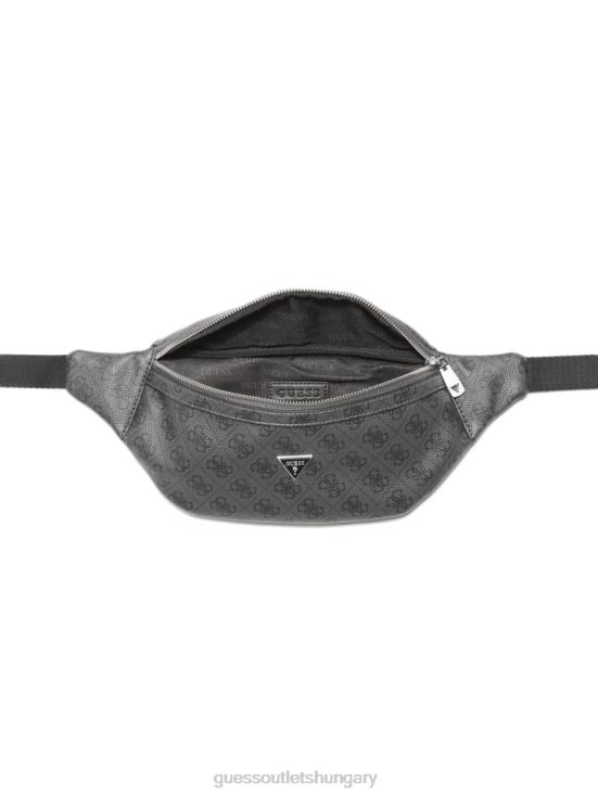 GUESS Black Floral Print 8ZX4F3235 Vezzola Smart Belt Bag