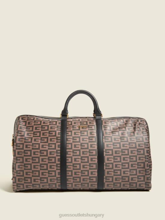 GUESS Brown 8ZX4F3231 Escape Weekender Bag
