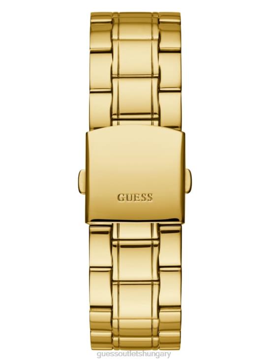 GUESS Gold-Tone and Black 8ZX4F3550 Diamond Analog Watch
