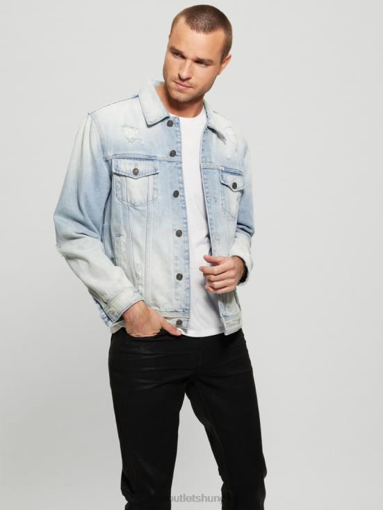 GUESS Light Wash 8ZX4F3947 Eco Dillon Jacket