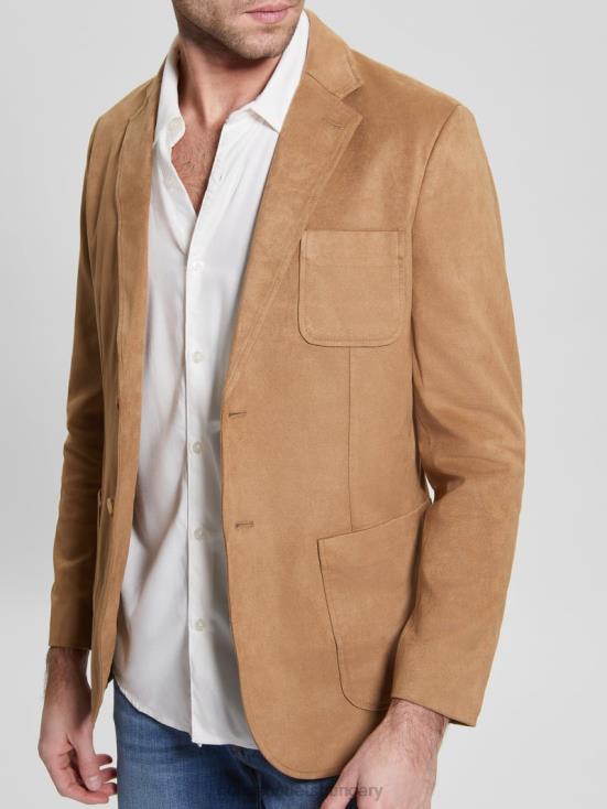 GUESS Macchiato 8ZX4F3959 Tyron Faux-Suede Blazer