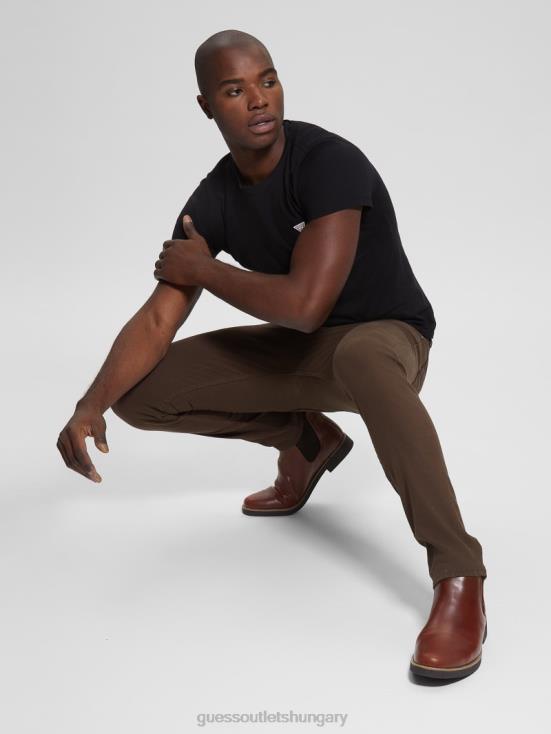 GUESS Rich Coffee Multi 8ZX4F4074 Eco Tapered Jeans