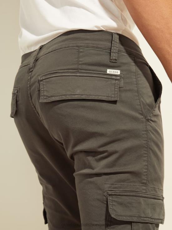 GUESS Hunter Green Multi 8ZX4F4128 Lonta Classic Cargo Pants