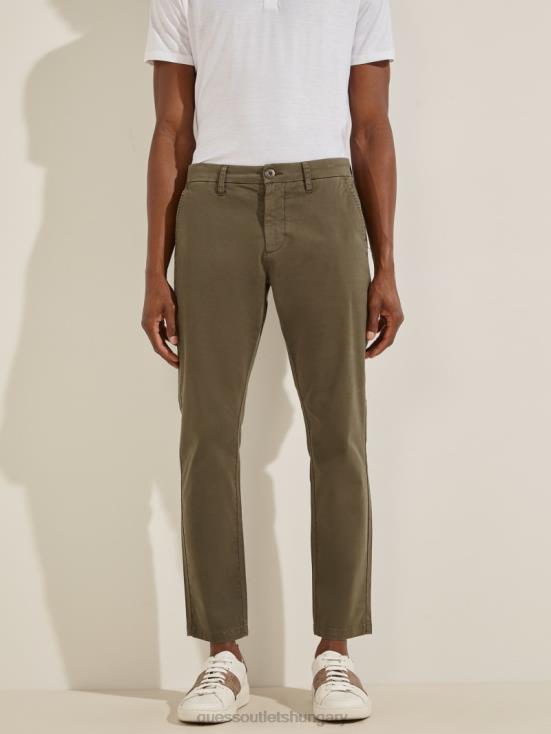 GUESS Olive Morning 8ZX4F4152 Myron Twill Skinny Pants