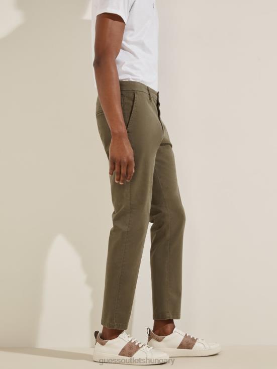 GUESS Olive Morning 8ZX4F4152 Myron Twill Skinny Pants