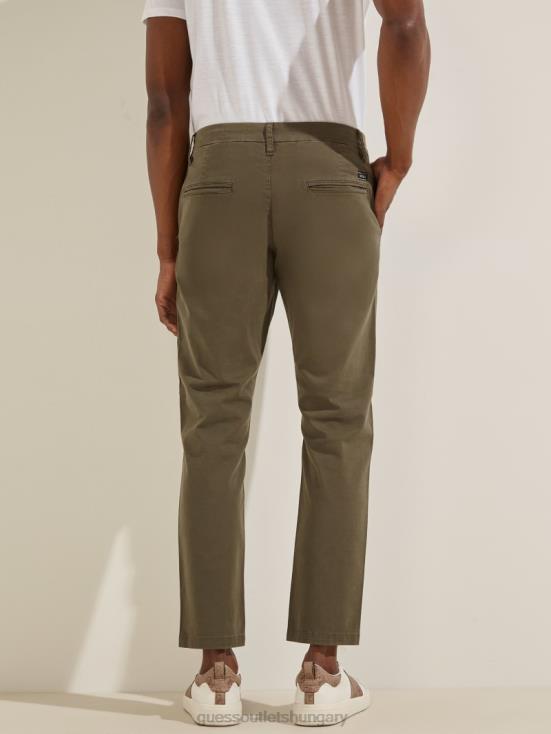 GUESS Olive Morning 8ZX4F4152 Myron Twill Skinny Pants