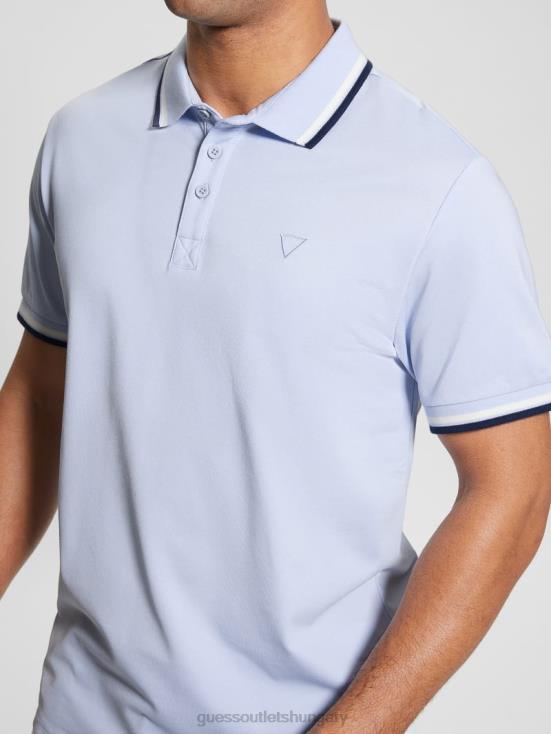 GUESS Airway Blue 8ZX4F4028 Sports Pique Polo