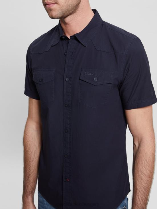 GUESS Bleu Elegant 8ZX4F3979 Nottingham Shirt