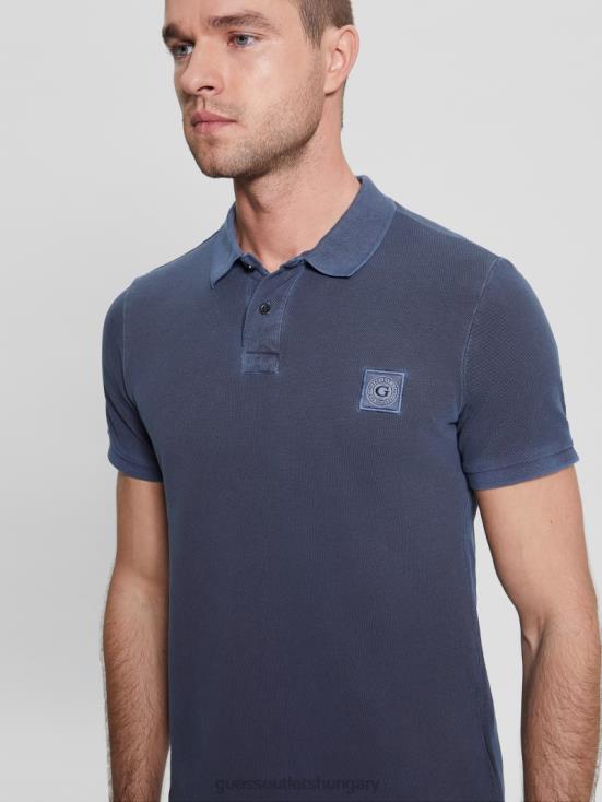 GUESS Bleu Elegant 8ZX4F4161 Washed Polo