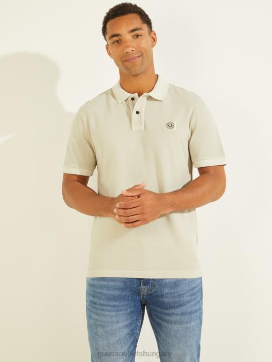 GUESS Grey Boundary 8ZX4F4142 Washed Polo