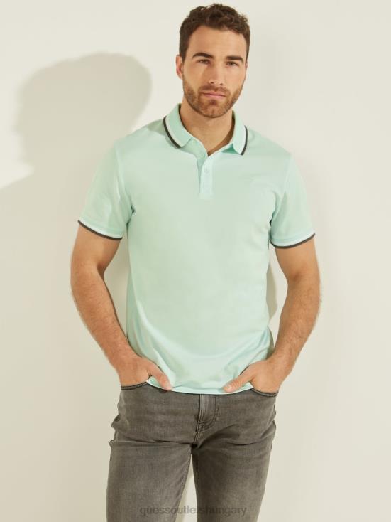 GUESS Soft Aqua 8ZX4F4150 Sports Pique Polo