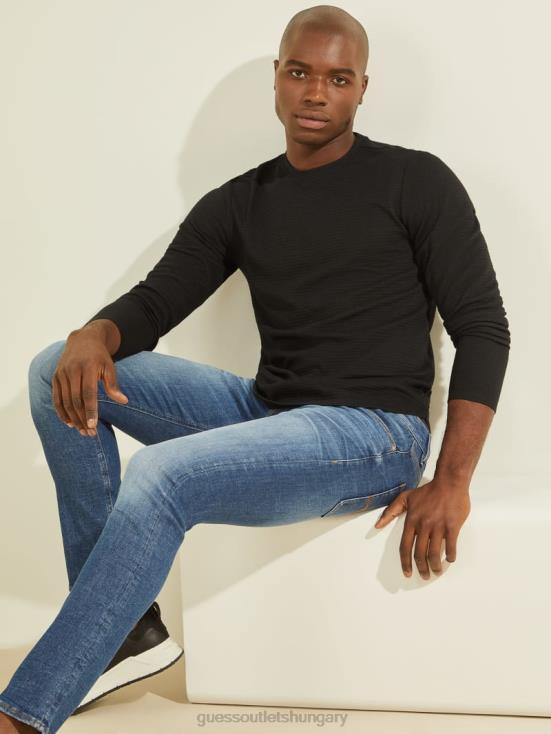 GUESS Black 8ZX4F4059 Zuma Long-Sleeve Tee