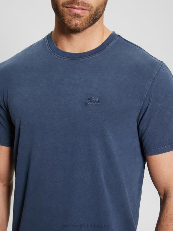 GUESS Blackened Blue Multi 8ZX4F4163 Eli Washed Tee