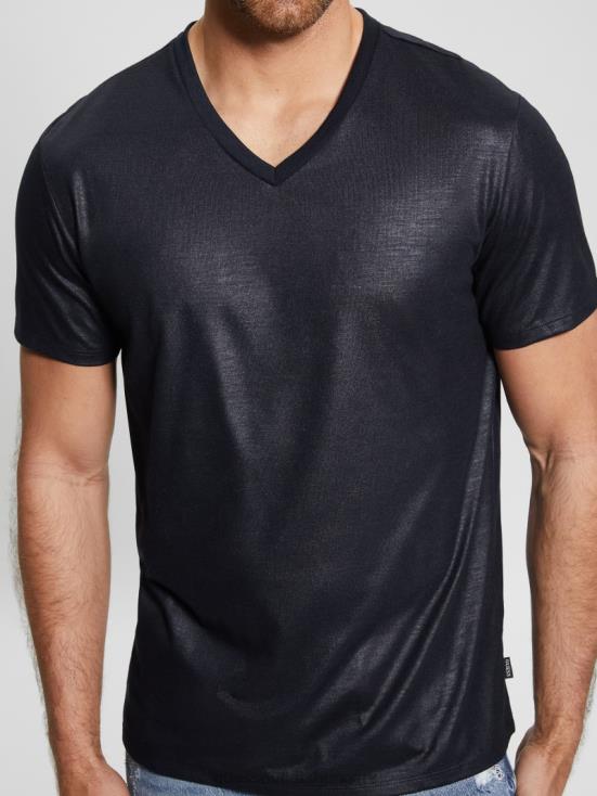 GUESS Bleu Elegant 8ZX4F3981 Mason Yoke V-Neck Tee