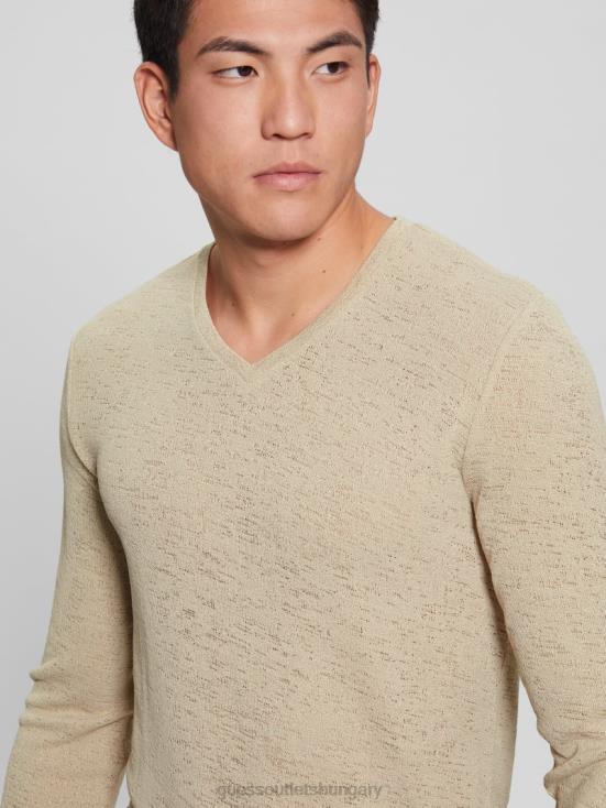 GUESS Cemento 8ZX4F3965 Long-Sleeve Gauze Tee