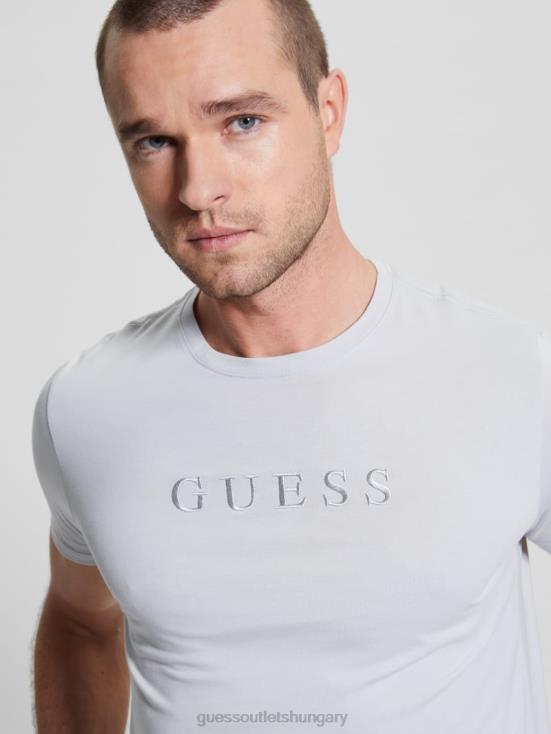 GUESS Grey Pearl 8ZX4F4098 Embroidered Logo Tee