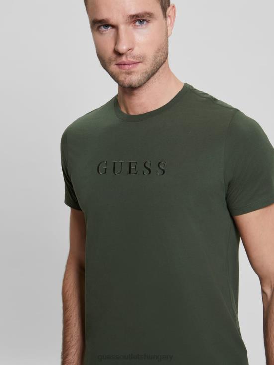 GUESS Jungle Greens 8ZX4F4063 Embroidered Logo Tee