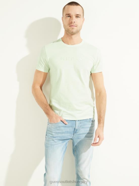 GUESS Ocean Mint 8ZX4F4131 Embroidered Logo Tee