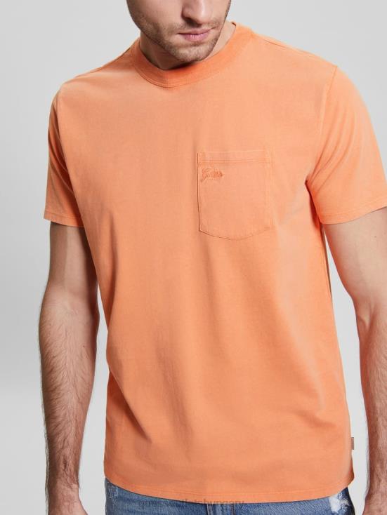 GUESS Saffron Peach Multi 8ZX4F4060 Pocket Tee