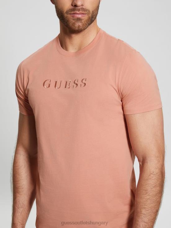 GUESS Satin Rose 8ZX4F4024 Embroidered Logo Tee