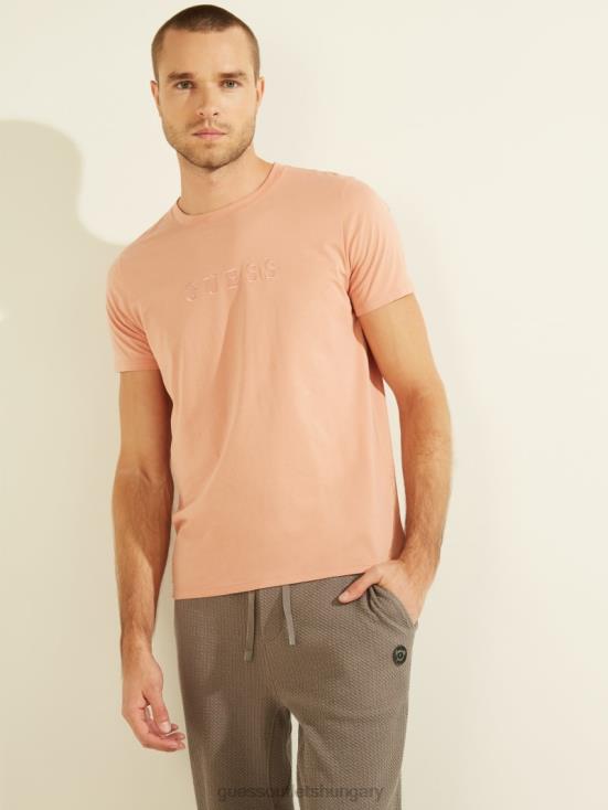 GUESS Satin Rose 8ZX4F4121 Embroidered Logo Tee