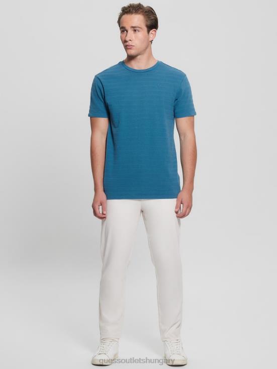 GUESS Undersea Blue Multi 8ZX4F4096 Eco Vincent Jersey Crewneck Tee