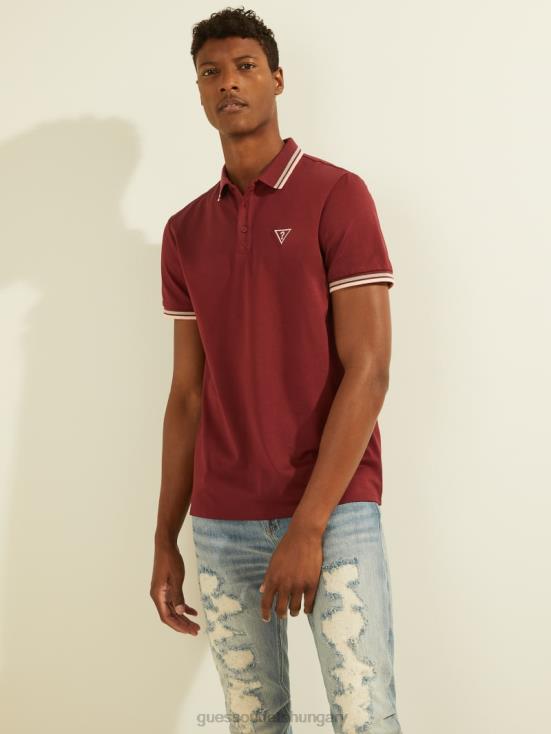 GUESS Vino 8ZX4F4129 Sports Pique Logo Polo