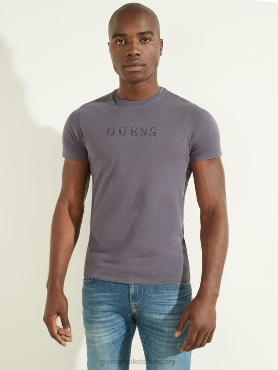 GUESS Violet Ash 8ZX4F4097 Embroidered Logo Tee
