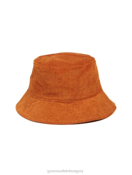 GUESS Rust Brown 8ZX4F3808 Originals Corduroy Bucket Hat