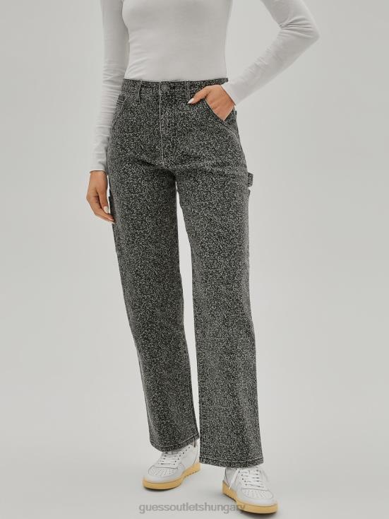 GUESS Bamboo Stick 8ZX4F130 Originals Composition Print Carpenter Jeans