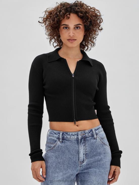 GUESS Black 8ZX4F1201 Originals Eco Dual-Zip Sweater