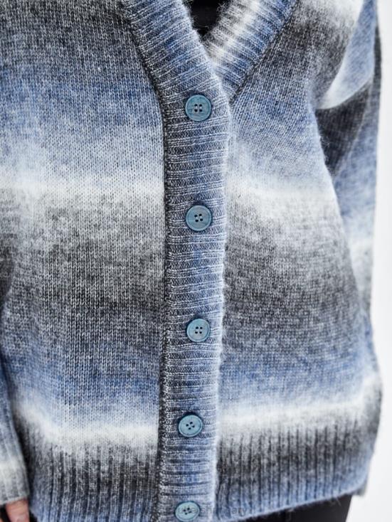 GUESS Bright Zaffre Multi 8ZX4F1172 Originals Oversized Knit Cardigan