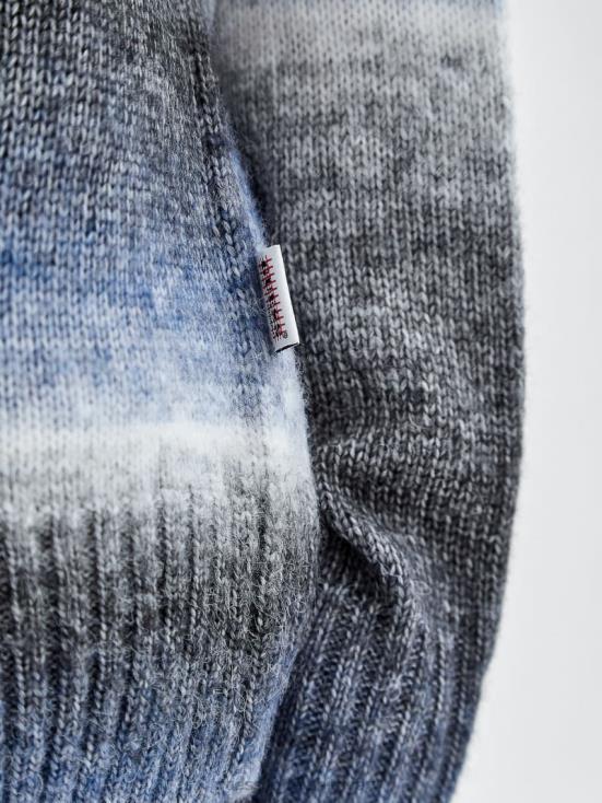 GUESS Bright Zaffre Multi 8ZX4F1172 Originals Oversized Knit Cardigan