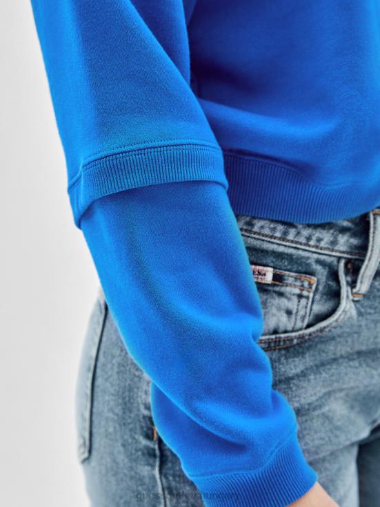 GUESS Bright Zaffre Multi 8ZX4F1364 Originals Vintage Logo Hoodie