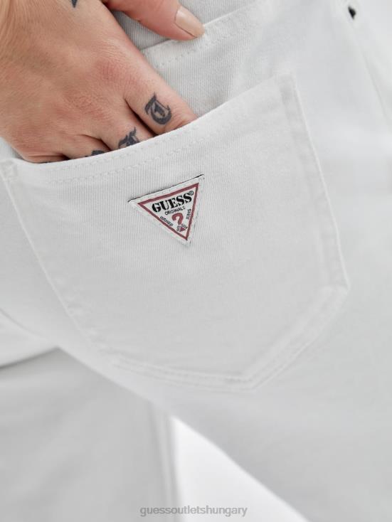 GUESS Go Aged White Wash 8ZX4F171 Originals Kit Bootcut Jeans