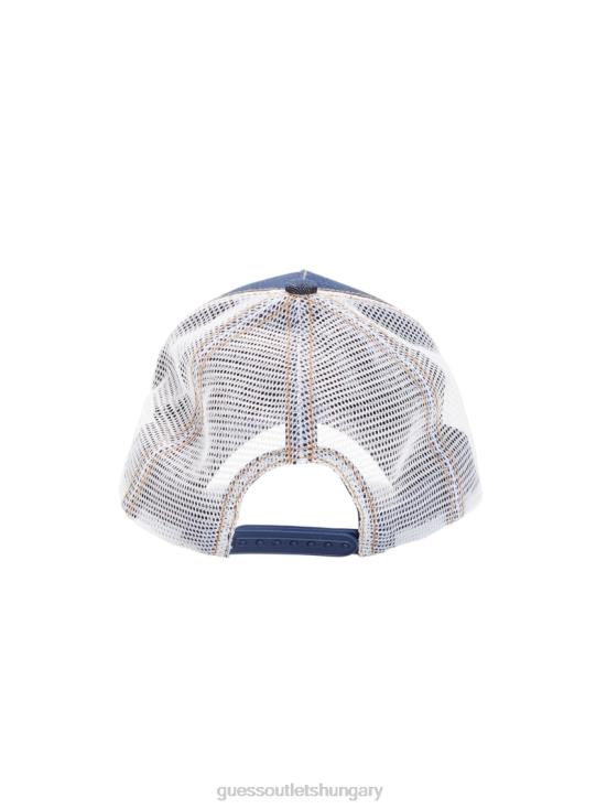 GUESS Go Dark Rinse Wash 8ZX4F3811 Originals Denim Trucker Hat